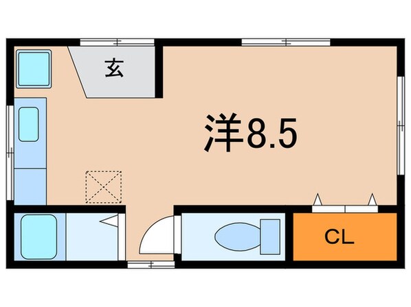 西灘辻ハイツの物件間取画像